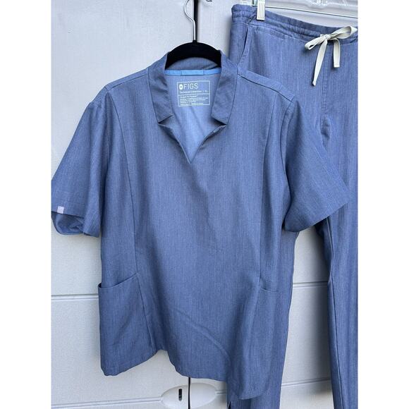 Figs Women's Straight Leg Pants - Blue - Picture 5 of 14